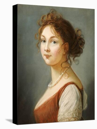 Portrait of Louisa, Queen of Prussia-Vigee-Lebrun-Stretched Canvas