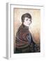 Portrait of Louise Boulanger-Jean Dunand-Framed Giclee Print