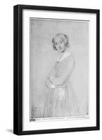 Portrait of Louise D'Haussonville, 1842-Jean-Auguste-Dominique Ingres-Framed Giclee Print