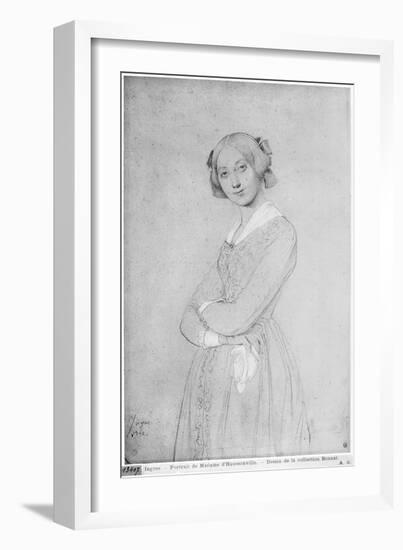 Portrait of Louise D'Haussonville, 1842-Jean-Auguste-Dominique Ingres-Framed Giclee Print