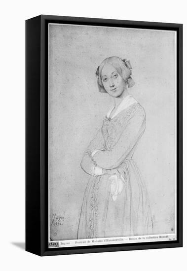 Portrait of Louise D'Haussonville, 1842-Jean-Auguste-Dominique Ingres-Framed Stretched Canvas