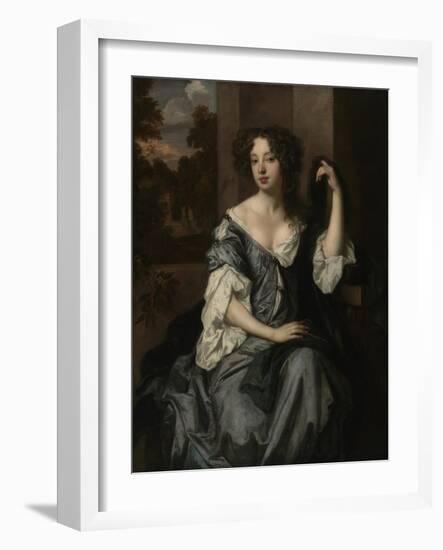 Portrait of Louise de Keroualle, Duchess of Portsmouth, c.1671-4-Peter Lely-Framed Giclee Print