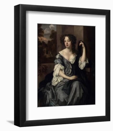 Portrait of Louise de Keroualle, Duchess of Portsmouth-Peter Lely-Framed Art Print