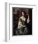 Portrait of Louise de Keroualle, Duchess of Portsmouth-Peter Lely-Framed Art Print