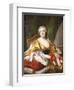 Portrait of Louise Elisabeth De Bourbon, Duchess of Parma, Seated, Three-Quarter Length-Louis Michel Van Loo-Framed Giclee Print