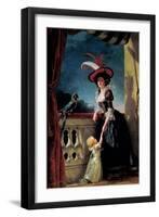 Portrait of Louise-Elisabeth of France with Her Son Ferdinand-Adélaïde Labille-Guiard-Framed Giclee Print