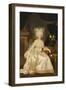 Portrait of Louise Marie Josephine de Savoie, in a White Satin Dress-Joseph Boze-Framed Giclee Print