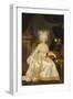 Portrait of Louise Marie Josephine de Savoie, in a White Satin Dress-Joseph Boze-Framed Giclee Print