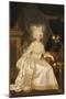 Portrait of Louise Marie Josephine de Savoie, in a White Satin Dress-Joseph Boze-Mounted Giclee Print