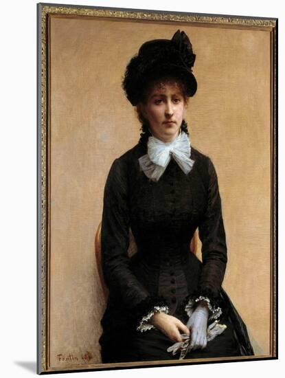 Portrait of Louise Riesener Louise Riesener (1860-1944) is the Daughter of the Painter Leon Riesene-Henri Fantin-Latour-Mounted Giclee Print