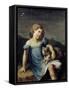 Portrait of Louise Vernet as a Child, 1818-19-Théodore Géricault-Framed Stretched Canvas