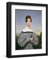 Portrait of Louise Vernet-Horace Vernet-Framed Giclee Print