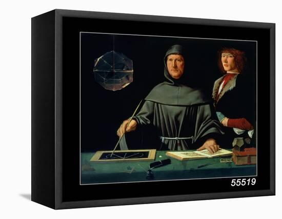 Portrait of Luca Pacioli-Jacopo De' Barbari-Framed Stretched Canvas