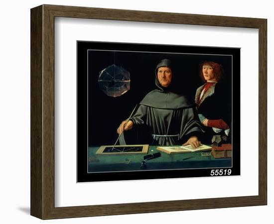 Portrait of Luca Pacioli-Jacopo De' Barbari-Framed Giclee Print