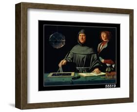 Portrait of Luca Pacioli-Jacopo De' Barbari-Framed Giclee Print