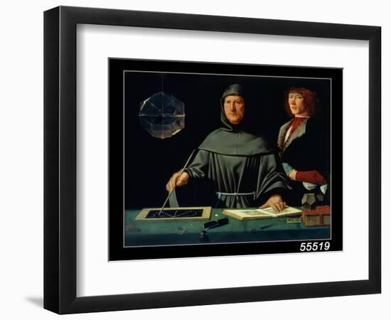 Portrait of Luca Pacioli-Jacopo De' Barbari-Framed Giclee Print