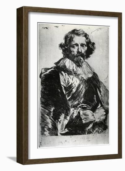 Portrait of Lucas Vorsterman, 1627-1632-Sir Anthony Van Dyck-Framed Giclee Print