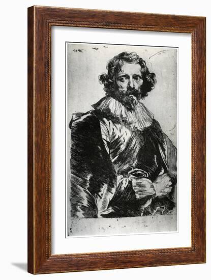Portrait of Lucas Vorsterman, 1627-1632-Sir Anthony Van Dyck-Framed Giclee Print