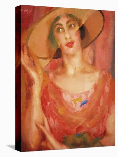 Portrait of Luce Balla-Giacomo Balla-Stretched Canvas