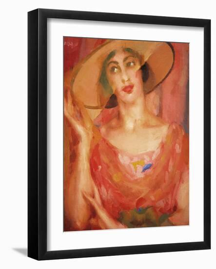 Portrait of Luce Balla-Giacomo Balla-Framed Giclee Print