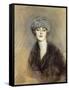 Portrait of Lucette, c.1913-Paul Cesar Helleu-Framed Stretched Canvas