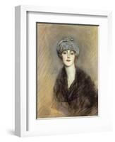 Portrait of Lucette, c.1913-Paul Cesar Helleu-Framed Giclee Print