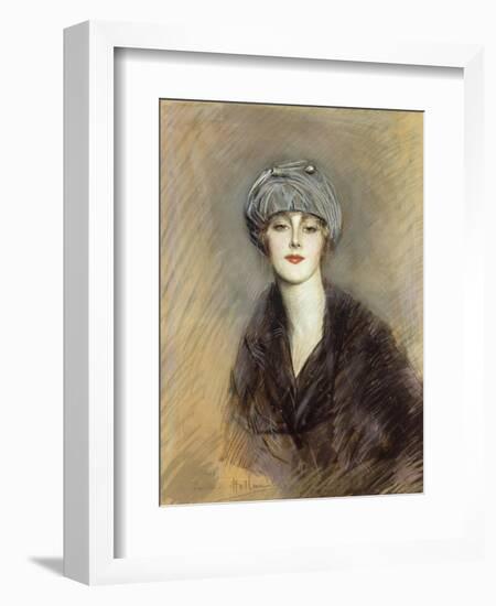Portrait of Lucette, c.1913-Paul Cesar Helleu-Framed Giclee Print