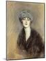 Portrait of Lucette-Paul Cesar Helleu-Mounted Giclee Print