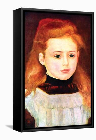 Portrait of Lucie Bernard-Pierre-Auguste Renoir-Framed Stretched Canvas