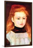 Portrait of Lucie Bernard-Pierre-Auguste Renoir-Framed Art Print