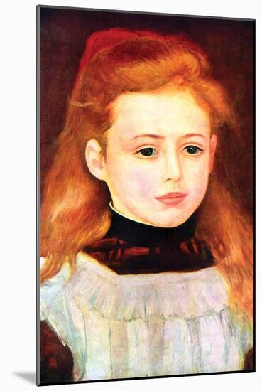 Portrait of Lucie Bernard-Pierre-Auguste Renoir-Mounted Art Print