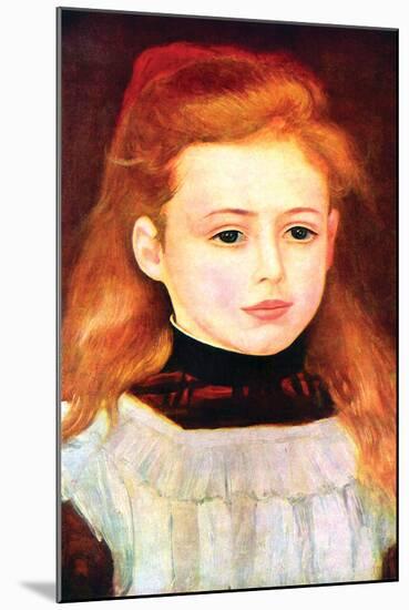 Portrait of Lucie Bernard-Pierre-Auguste Renoir-Mounted Art Print