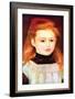 Portrait of Lucie Bernard-Pierre-Auguste Renoir-Framed Art Print