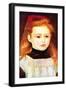 Portrait of Lucie Bernard-Pierre-Auguste Renoir-Framed Art Print