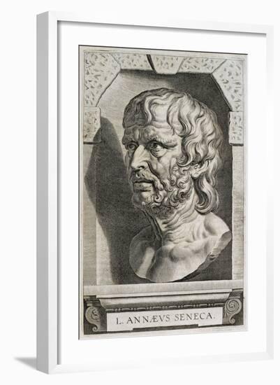 Portrait of Lucius Annaeus Seneca-null-Framed Giclee Print