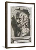 Portrait of Lucius Annaeus Seneca-null-Framed Giclee Print