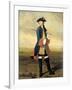 Portrait of Ludolf Backhuysen II, Painter, in the Uniform of the Dragoons-Tibout Regters-Framed Art Print