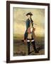 Portrait of Ludolf Backhuysen II, Painter, in the Uniform of the Dragoons-Tibout Regters-Framed Art Print