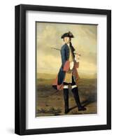 Portrait of Ludolf Backhuysen II, Painter, in the Uniform of the Dragoons-Tibout Regters-Framed Art Print