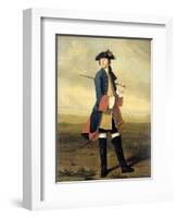 Portrait of Ludolf Backhuysen II, Painter, in the Uniform of the Dragoons-Tibout Regters-Framed Art Print