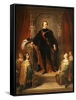 Portrait of Ludwig I, King of Bavaria-Frederich August Kaulbach-Framed Stretched Canvas