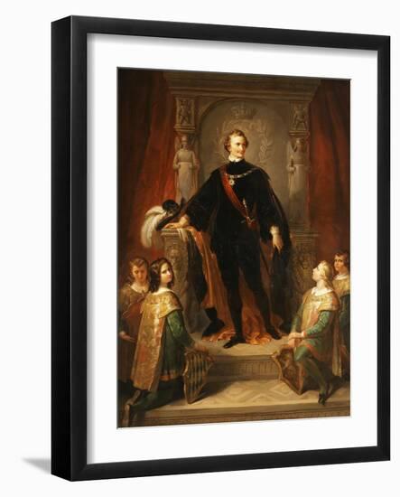 Portrait of Ludwig I, King of Bavaria-Frederich August Kaulbach-Framed Giclee Print