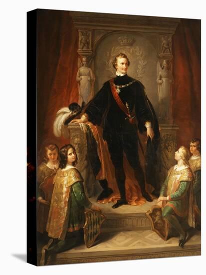 Portrait of Ludwig I, King of Bavaria-Frederich August Kaulbach-Stretched Canvas