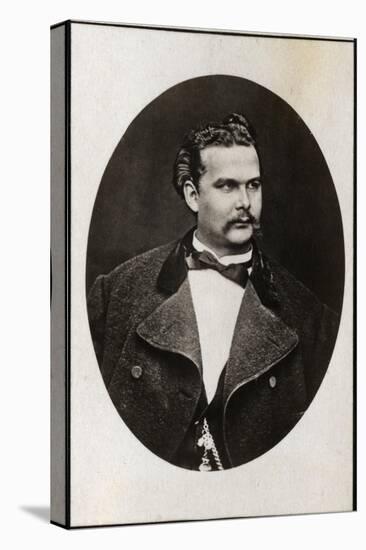 Portrait of Ludwig II of Bavaria (1845-1886), King of Bavaria-French Photographer-Stretched Canvas