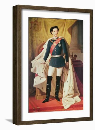 Portrait of Ludwig II-null-Framed Giclee Print