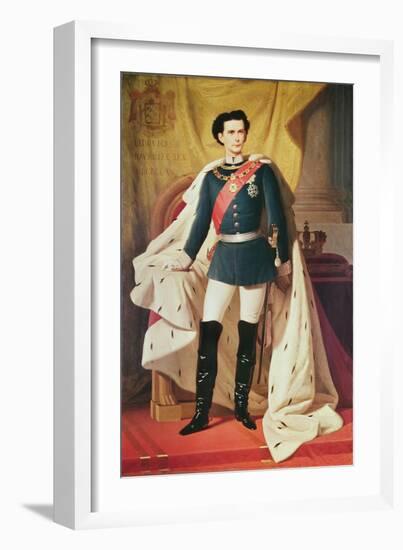 Portrait of Ludwig II-null-Framed Giclee Print