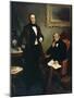 Portrait of Luigi Basiletti and Paolo Richiedei, 1850-1874-Angelo Inganni-Mounted Giclee Print