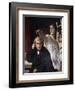 Portrait of Luigi Cherubini, with the Muse of Lyric Poetry - By-null-Framed Giclee Print