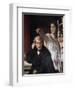 Portrait of Luigi Cherubini, with the Muse of Lyric Poetry - By-null-Framed Giclee Print