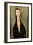 Portrait of Lunia Czechowska-Amedeo Modigliani-Framed Giclee Print